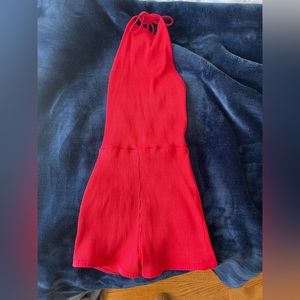 Zara tie backless romper